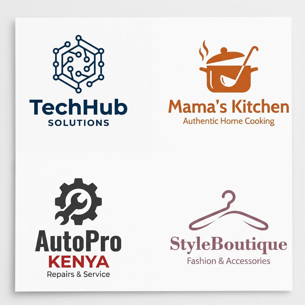 TechHub Solutions, Mama's Kitchen, AutoPro Kenya, StyleBoutique — verified Lokari merchants